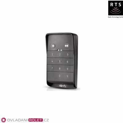 Somfy Keypad 2 RTS - bezdrátová kódová klávesnice pro vrata a brány – Zboží Mobilmania