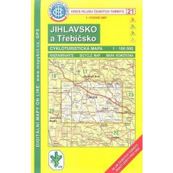 Jihlavsko-Třebíčsko cyklomapa 1:100 000 č. 21