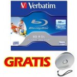 Verbatim BD-R DL 50GB 6x, printable, jewel, 1ks (43736) – Hledejceny.cz