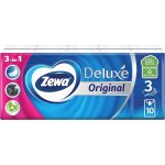Zewa deluxe papírové kapesníčky 3-vrstvé 10 x 10 ks – Sleviste.cz