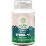 Ekolife Natura Algae Spirulina Organic - Řasa Spirulina BIO 240 tablet – Hledejceny.cz
