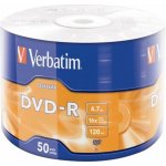 Verbatim DVD-R 4,7GB 16x, wrap, 50ks (CDVER1061) – Hledejceny.cz