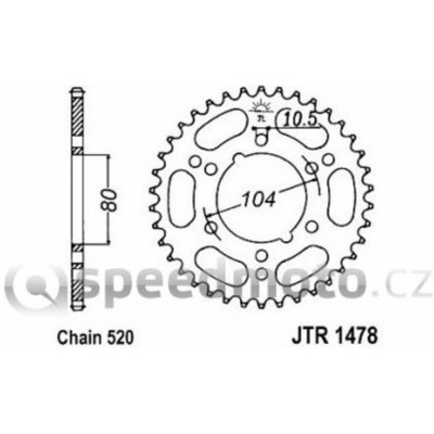 JT Sprockets JTR 1478-43 | Zboží Auto