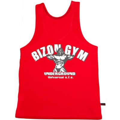 Bizon Gym tílko 404 červená – Zboží Dáma