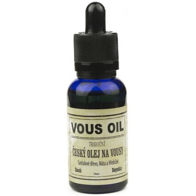 Vous Oil český olej na vousy se santalovým dřevem, mátou a hřebíčkem 30 ml – Zboží Dáma