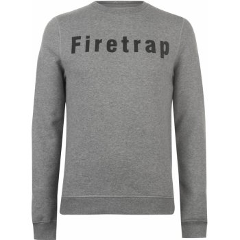 Firetrap Graphic Crew Sweater Mens