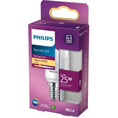 Philips LED trubková žárovka E14 25W 2700K 3W opál – Hledejceny.cz