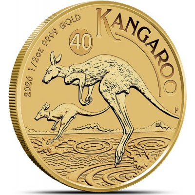 Australian Kangaroo 2026 zlatá mince 1/2 oz – Zbozi.Blesk.cz