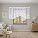 Dekorační žakárová záclona s řasící páskou DEYSI 100 bílá 300x100 cm MyBestHome – Hledejceny.cz