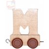 Dřevěný vláček Bino Vagónek písmeno M doplněk k vláčku s abecedou