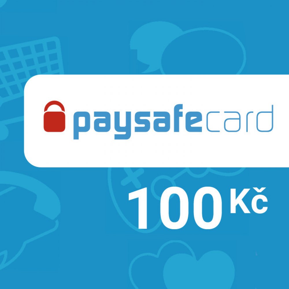 Paysafecard předplacená dárková karta 100 Kč