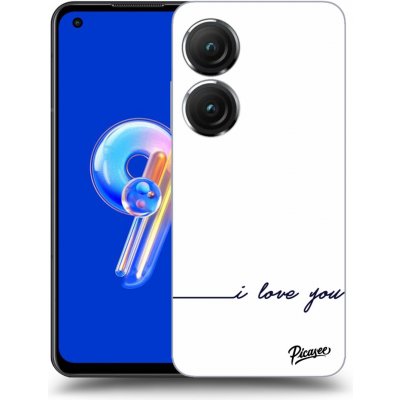 Pouzdro Picasee silikonové Asus Zenfone 9 - I love you čiré