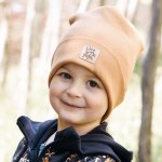 Baby Nellys Jarní podzimní bavlněná čepice hořčicová – Zboží Mobilmania