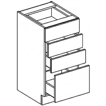 D40S4 dolní skříňka se zásuvkami NORA hruška