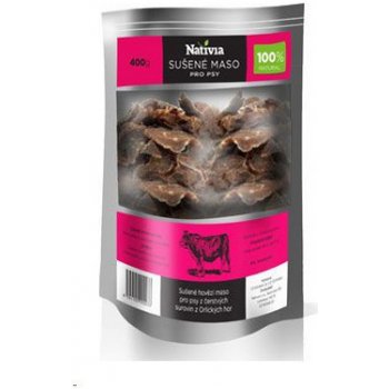 Nativia 100% sušené hovězí maso 400 g