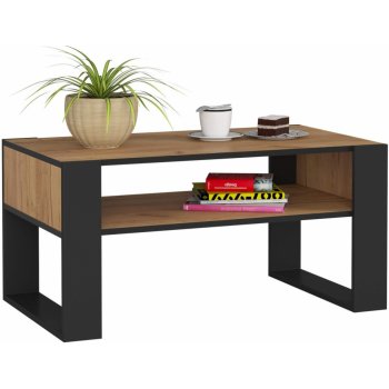 Ak furniture DOMI dub craft zlatý / černý