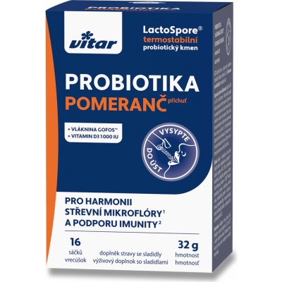Vitar probiotika+vláknina+vit.C a D 16 x 2 g – Hledejceny.cz
