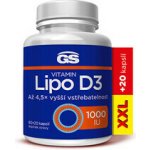 GS Vitamin Lipo D3 1000 IU XXL 80 kapslí – Hledejceny.cz