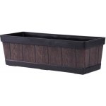 Strend Pro Květináč teak efekt dřeva 15x47x17cm Strend Pro Woodeff – Zboží Dáma