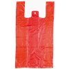 Nákupní taška a košík ideal pack Taška na odnos jídel, mikrotenová 10kg - červená - 200ks/bal.