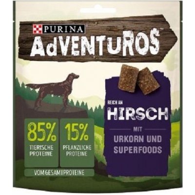 Purina Adventuros snack dog plátky se zvěřinou 90 g