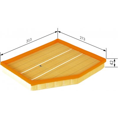 Vzduchový filtr BOSCH 1 457 433 101 (1457433101) – Hledejceny.cz