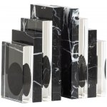 Richmond Fancy 16,5 cm Set dvou černých mramorových zarážek na knihy – Zbozi.Blesk.cz