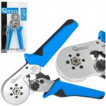 Šestihranné krimpovací kleště pro koncovky vodičů 0,25-6 mm2 - GEKO G01774 – Zboží Dáma