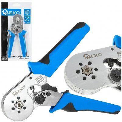 Šestihranné krimpovací kleště pro koncovky vodičů 0,25-6 mm2 - GEKO G01774 – Zboží Dáma
