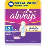 Always Platinum Super Extra velikost 3 Vložky s křidélky 36 ks – Sleviste.cz