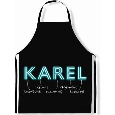 IMPAR Zástěra Mužská jména Neon Karel – Hledejceny.cz