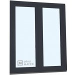 Knipping Balkonové dveře 150 x 200 cm O+OS s jednostrannou klikou madýlkem a PVC rámem pravé antracit/bílá – Zboží Mobilmania