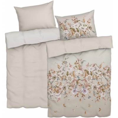 Livarno home Sada saténového ho povlečení béžová 140x200 70x90 – Sleviste.cz