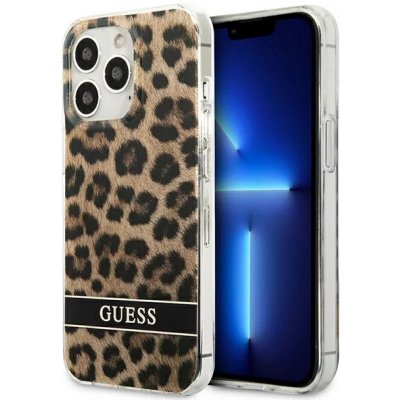 Pouzdro Guess iPhone 13 Pro / 13 Leopard hnědé – Zboží Živě