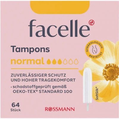 Facelle Tampóny Normal 64 ks – Zboží Dáma