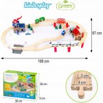 KINDERPLAY dřevěná dráha s vláčkem GS0010 – Zboží Dáma