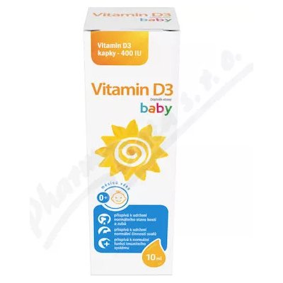 Sirowa Vitamin D3 baby 400IU kapky 10ml