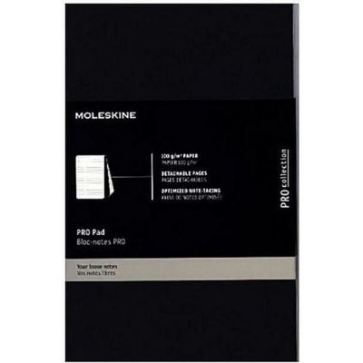 Moleskine Poznámkový blok Professional L linkovaný černý A5 48 listů – Hledejceny.cz