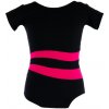 Dívčí taneční sukně a dresy Dres VFstyle gymnastický černo-růžový
