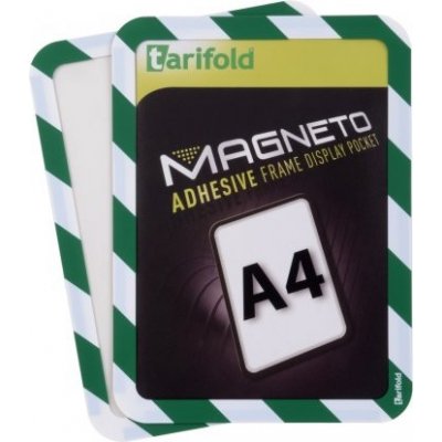 Magneto kapsa A4 bezpečnostní samolepící, zeleno-bílá, 2 ks
