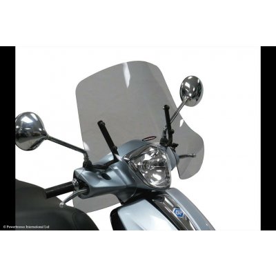 Piaggio Liberty 50, Liberty 125 11-25 Skútr plexi Powerbronze 290 mm - ocelově modrá – Zboží Mobilmania