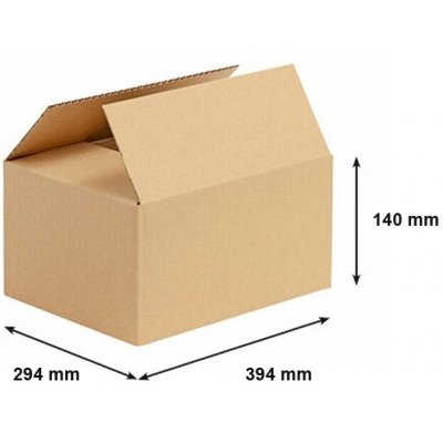 Obaly KREDO Kartonová krabice 394 x 294 x 140 mm 3VVL – Zboží Živě