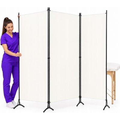 VidaXL 3panelová Paraván bílá 260 x 180 cm – Sleviste.cz
