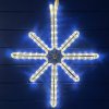 Vánoční osvětlení decoLED LED světelný motiv hvězda polaris závěsná,38 x 65 cm teple bílá