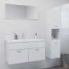 Koupelnový nábytek Nábytek XL Koupelnová sestava bílá s vysokým leskem kompozitní dřevo