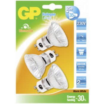 Gpbattery 1x3 GP Lighting Halogen Twist 25W 230V GU10 reflector 800 cd