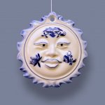 Cibulák Vánoční ozdoba sluníčko oboustranné 10 cm originální cibulákový porcelán Dubí cibulový vzor 10622 – Hledejceny.cz