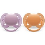 Avent SCF091/33 Dudlík Ultra Soft oranžová/fialová – Zboží Dáma
