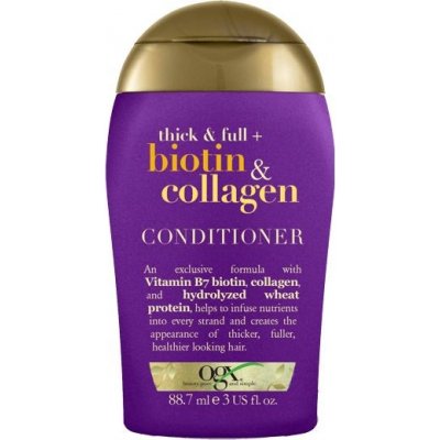 OGX Biotin Collagen Mini kondicionér na jemné vlasy pro větší objem 88 ml