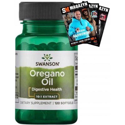 Swanson Oregano oil 10:1 Extrakt z oregánového oleje 150 mg 120 kapslí